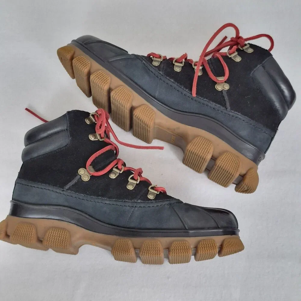 Sperry Top Sider  sz 9 The Summit Snow Boot Navy Leather Waterproof Hiking Trek